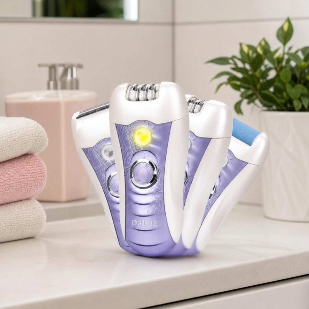 Daling Set Ingrijire Corporala Epilator 4 in 1 Multifunctional Epilare Ras Tundere - in context de utilizare