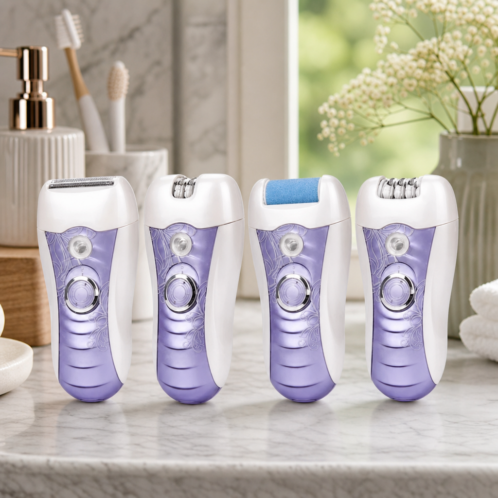 Daling Set Ingrijire Corporala Epilator 4 in 1 Multifunctional Epilare Ras Tundere - in context de utilizare
