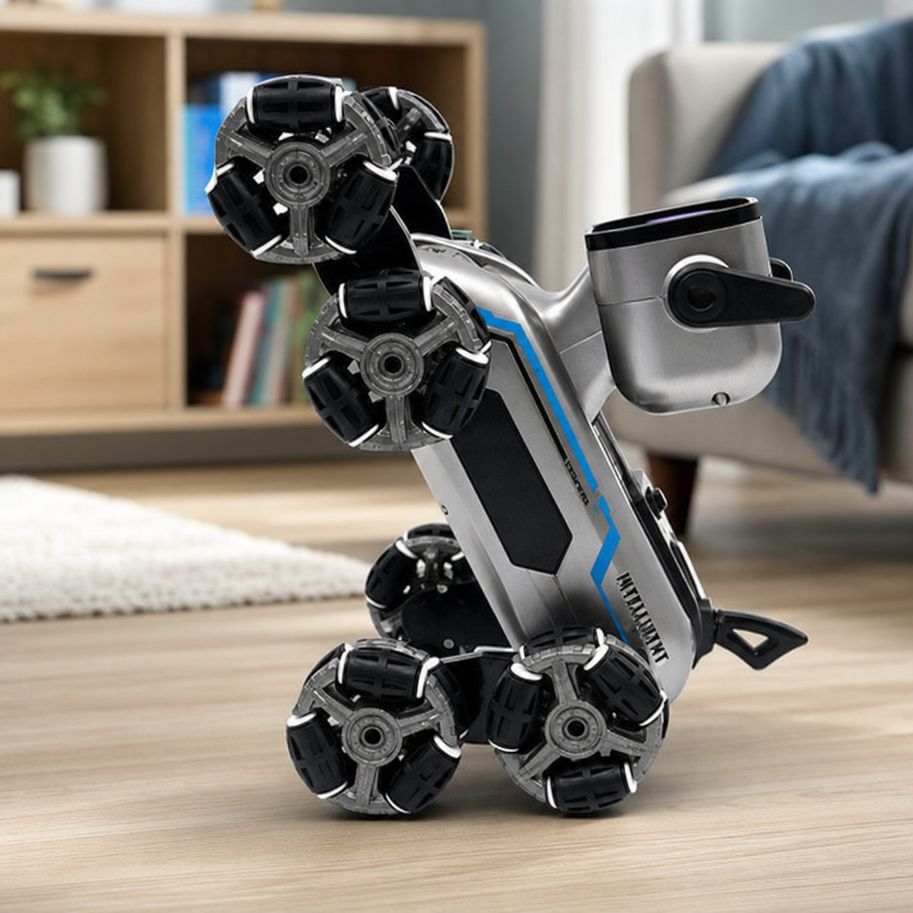 Jucarie Robot RC 2.4GHz 8WD Gesture Sensing Masina Stunt cu Muzica si Lumini - in context de utilizare