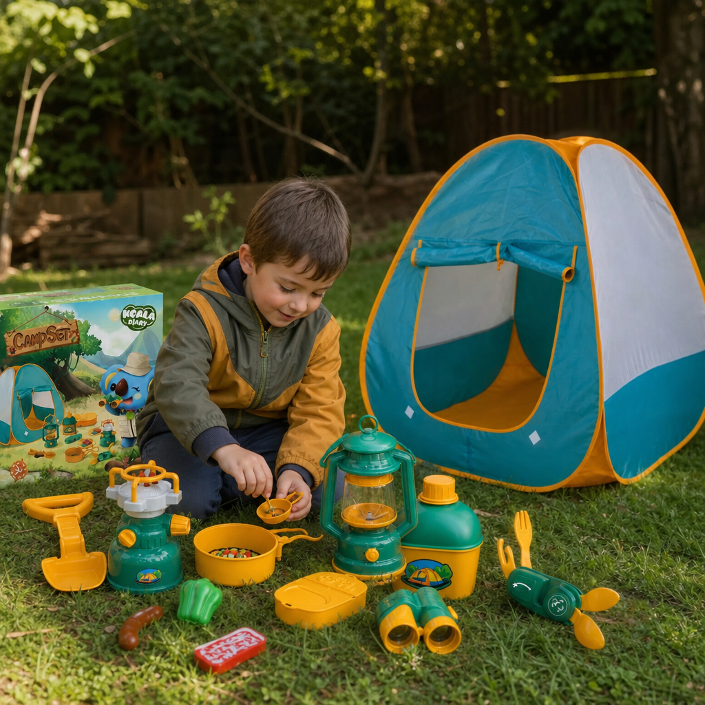 Set Cort Camping 19 Piese Cort Dome 2 Persoane Saltea Sac Dormit Lampa LED Accesorii Completi - in context de utilizare