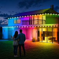Banda LED RGB decorativa, lungime 15m, 24 LED-uri multicolore cu telecomanda, controler si alimentator