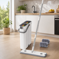 Set Mop Plat cu Sistem Rotativ Curatenie Profesionala Accesorii Incluse