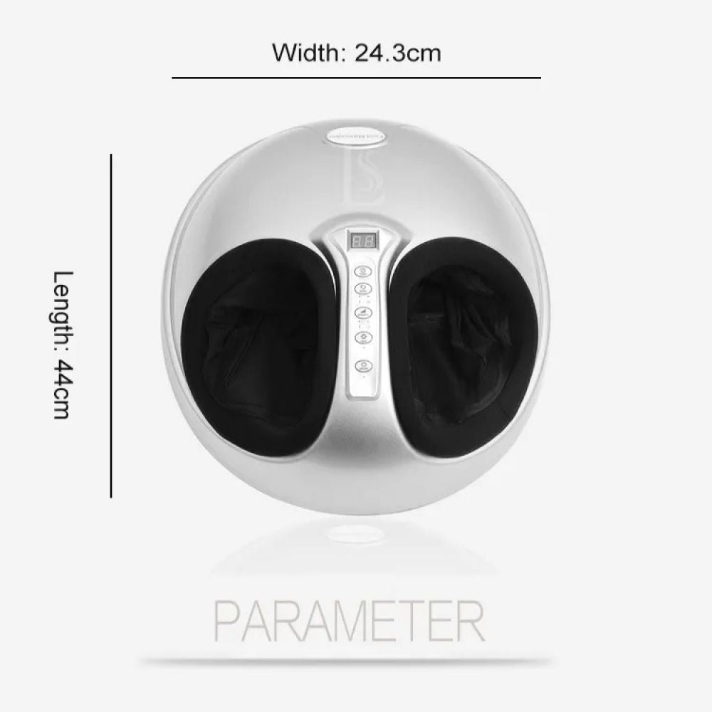 Aparat de masaj Shiatsu pentru picioare, afisaj LED, compresie aer cu incălzire, 3 Niveluri, ameliorarea durerii și tensiunii, picioare obosite, relaxarea mușchilor