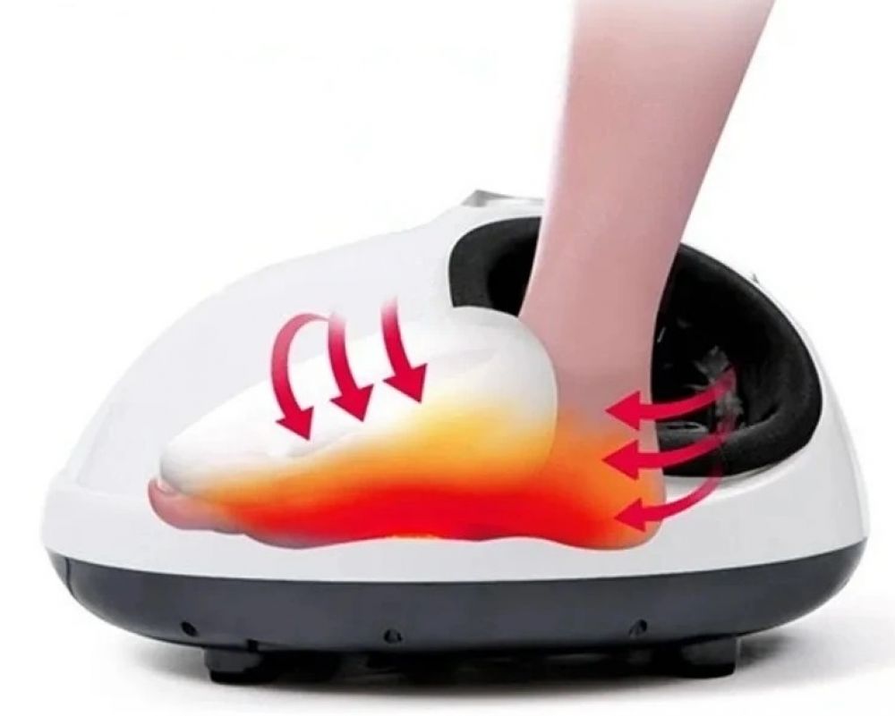 Aparat de masaj Shiatsu pentru picioare, afisaj LED, compresie aer cu incălzire, 3 Niveluri, ameliorarea durerii și tensiunii, picioare obosite, relaxarea mușchilor