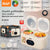 Aparat electric multifunctional, RAF R5419, pentru gatit orez in stil asiatic, 800W, 4L, 14 functii, 2 compartimente, alb-bej