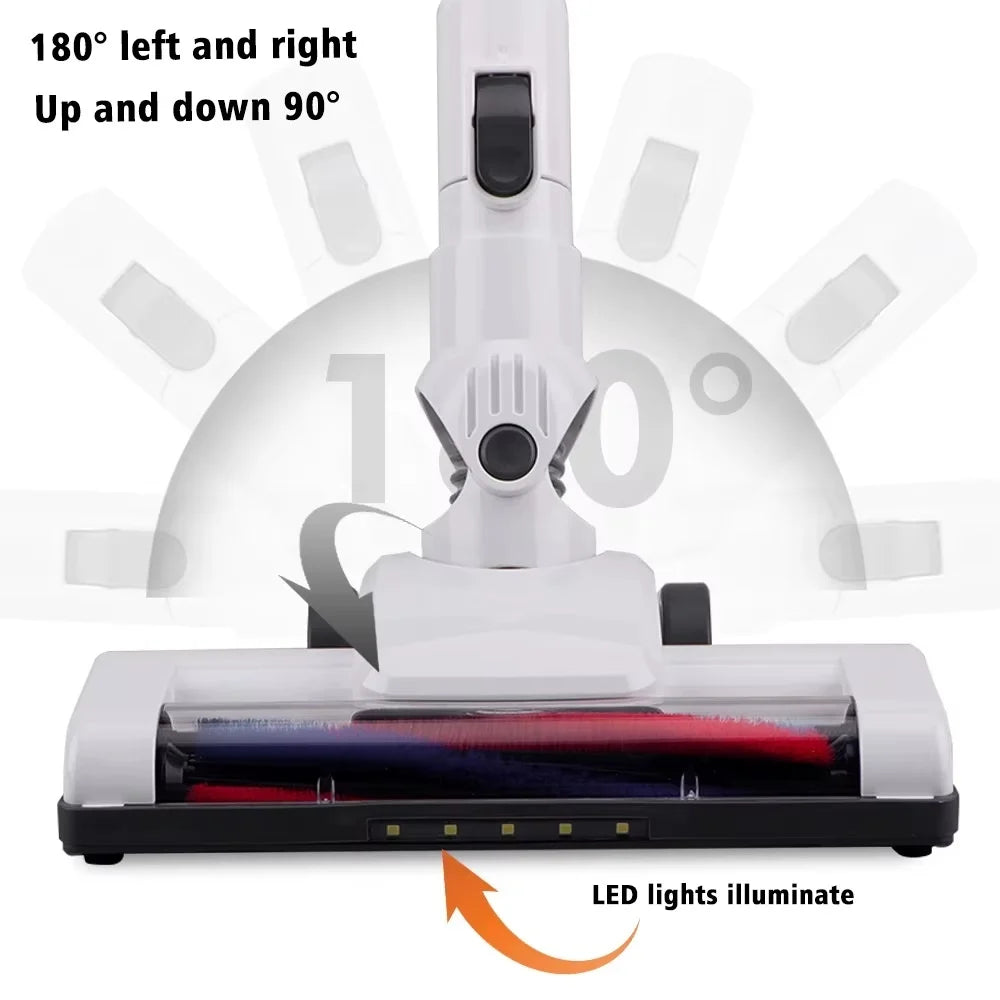 Aspirator fara fir, RAF R8669, 120 W, vertical si de mana, 2 in 1, 54-126 cm lungime, 16 cm latime, alb