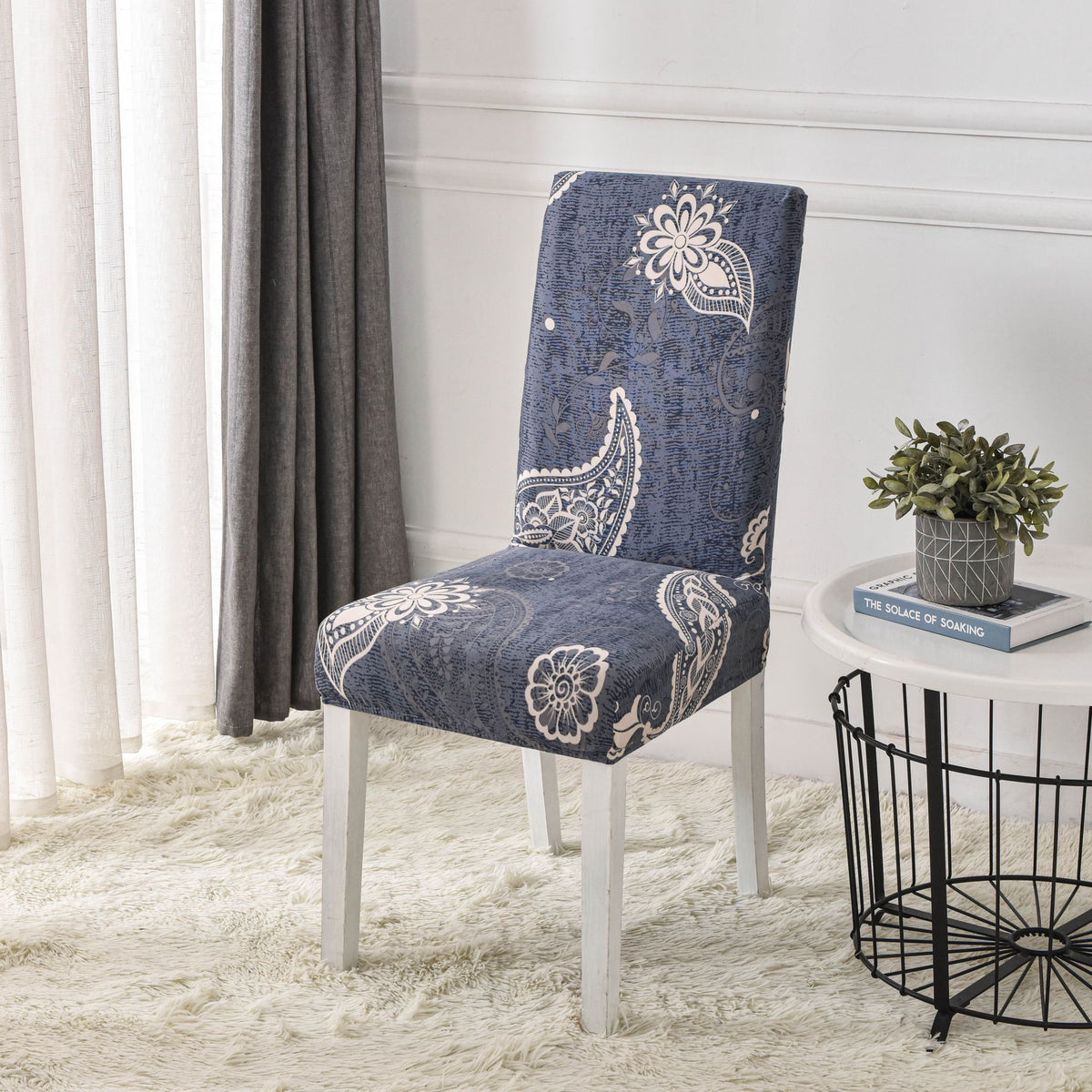 Set 6 huse universale, elastice, pentru scaun