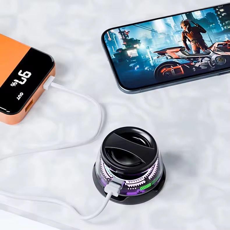 Boxa Portabila Bluetooth Rezistenta la Apa IPX7 cu Magnet, Atasare Magnetica pentru Telefoane & Suprafete Metalice, Sunet Surround 3D, Iluminare RGB, TWS Dual Channel, Negr