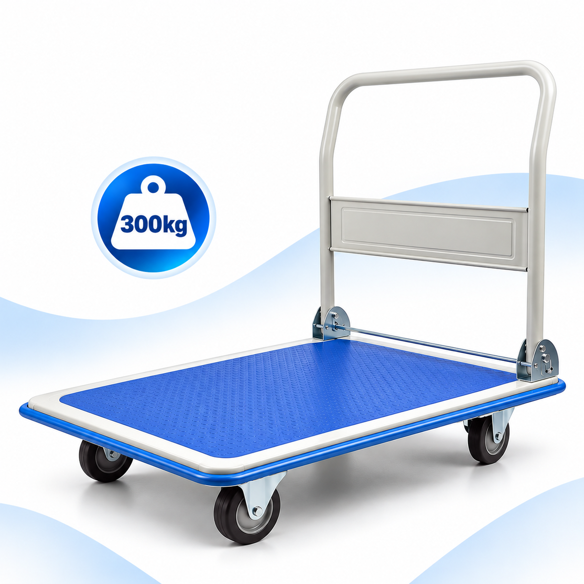 Carucior platforma, pliabil pentru transport marfa, capacitate pana la 300 kg
