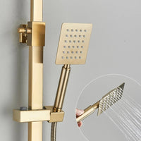 Coloana Dus cu Baterie Monocomanda Auriu Periat 104cm Design Modern - detaliu produs