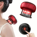 Aparat Masaj Vacuum Electric, cu afisaj electronic, imbunatateste circulatia sanguina, 12 niveluri Lumina Rosie si Presiune Negativa