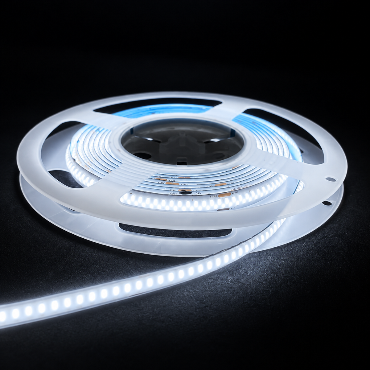 Banda led COB Strip 5M, 1400lm/M, 12-14 w/M, lumina calda sau lumina rece - imagine 2