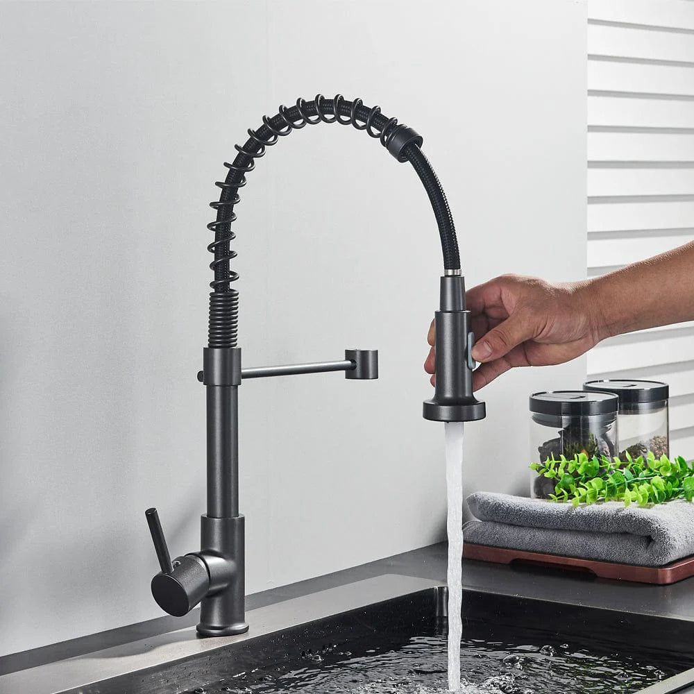 Baterie profesionala, cu dus flexibil, 2 functii de curgere a apei