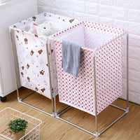 Cos pentru rufe, metalic-textil, 55 x 32 cm - imagine 5