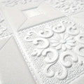 Tapet Autoadeziv 3D Alb 70x70 cm Waterproof Perete Tavan Decorativ Ornamental