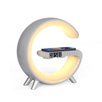 Statie incarcare wireless 3 in 1 cu lampa RGB si boxa bluetooth, control aplicatie - imagine 2