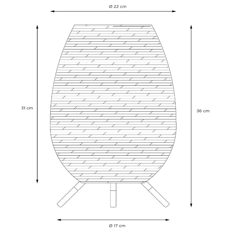 Veioza pentru Exterior LED 3W 3000K IP44 Maro Incarcare USB - detaliu produs