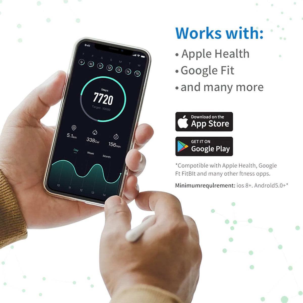 Cantar corporal cu ecran digital Iluminat, aplicatie smart, compatibil android/Ios, conectare bluetooth, termometru, 180 Kg Max