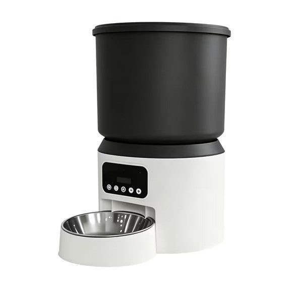 Dispenser Inteligent Hrana Animale 5V Alb Automat Programabil - imagine principala