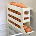 Suport pentru oua cu 4 niveluri, dispenser automat, capacitate 30 oua, pentru frigider 36x7x20cm