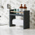 Raft lemn bucatarie 2 in 1 cu suport prosop hartie, organizator condimente, 30x13.5x29 cm