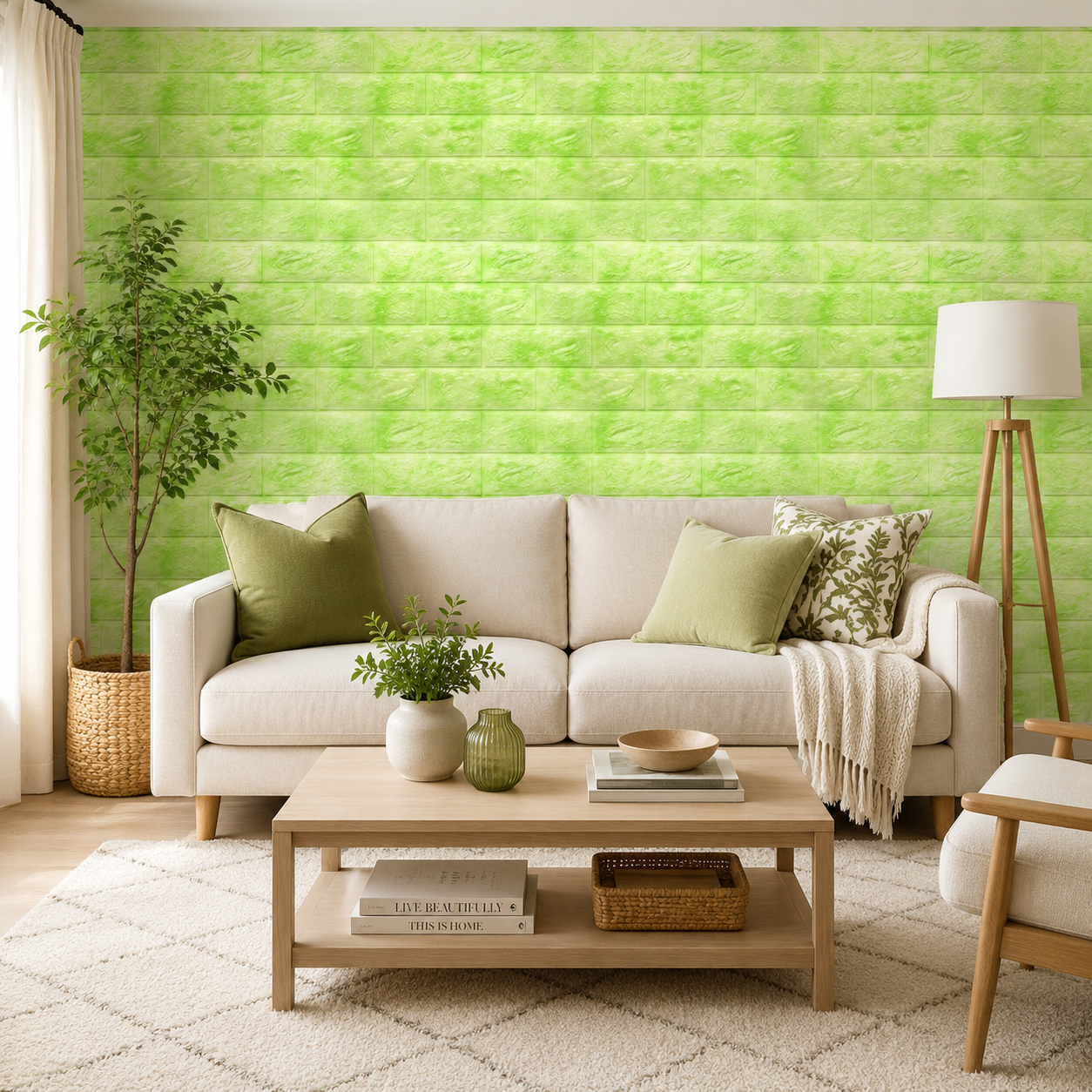 Tapet 3D Caramida Autoadeziv PE Foam 70x77cm Decoratiune Perete DIY - detaliu produs