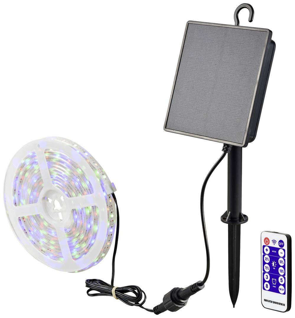 Set Banda LED RGB 60 LED/m cu Panou Solar Rola 5 Metri Iluminare Decorativa - detaliu produs