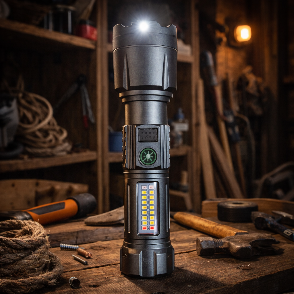 Lanterna profesionala Cree Led din aluminiu cu spot reglabil