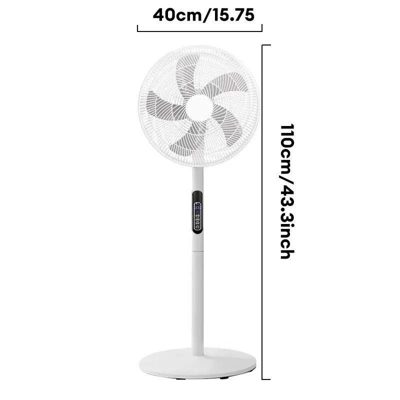 Ventilator digital cu telecomanda si timmer 1120 mm, oscilatie 90°, afisaj LED, 16 inch