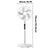 Ventilator digital cu telecomanda si timmer 1120 mm, oscilatie 90°, afisaj LED, 16 inch