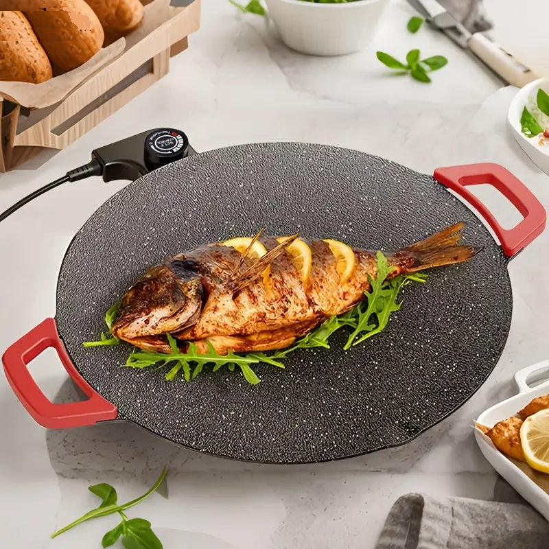 Plita rotunda Coreeana Electrica – 36 cm, 1800W, antiaderenta