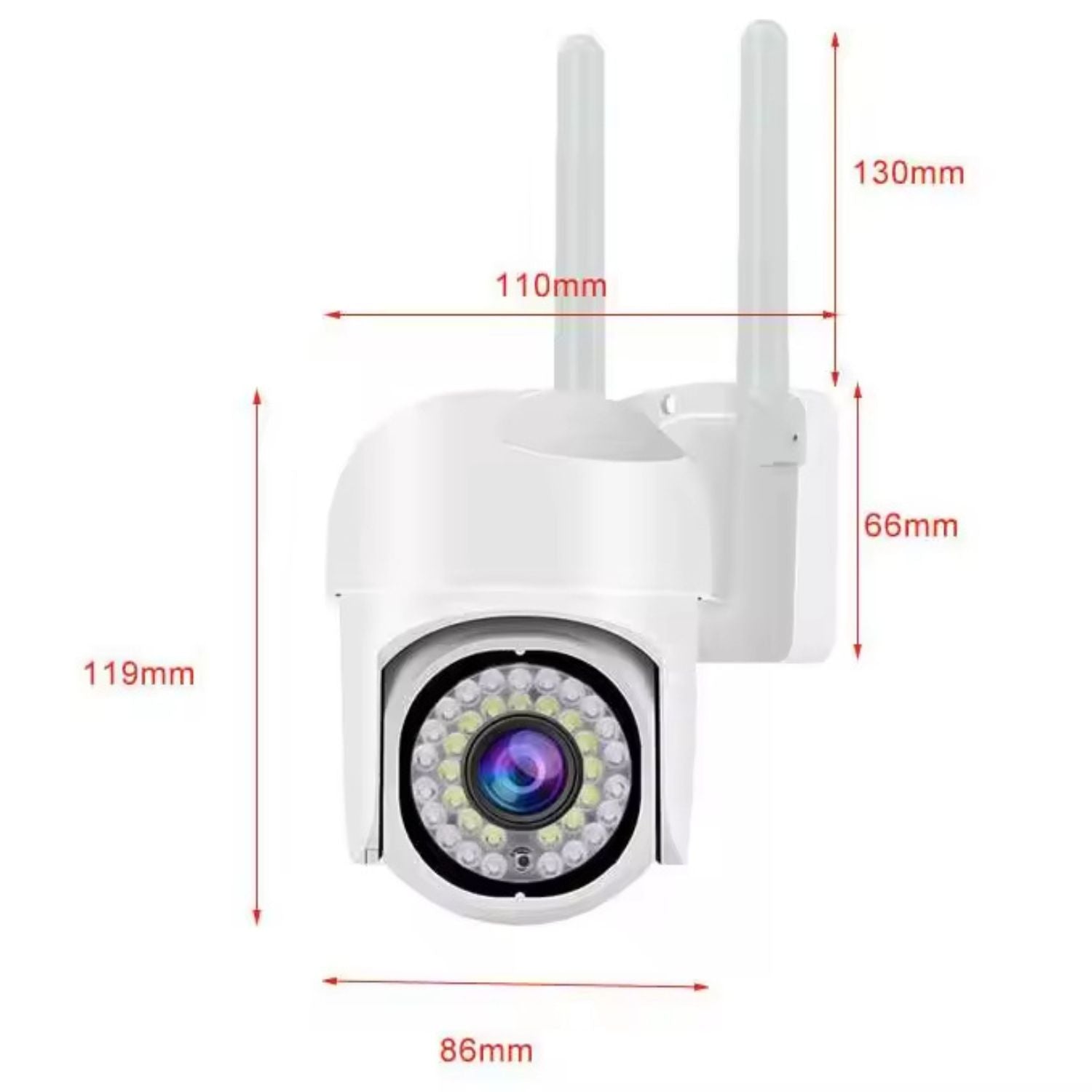 Camera de supraveghere WiFi pentru exterior, HD panoramica, vedere nocturna, audio bidirectional, rezistenta la apa, 2MP sau 3MP