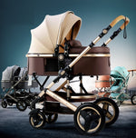 RESIGILAT  - Carucior 2 in 1 pentru copii, pliabil, cu suspensii, transformabil landou-sport, 0-36 luni, cos pentru accesorii