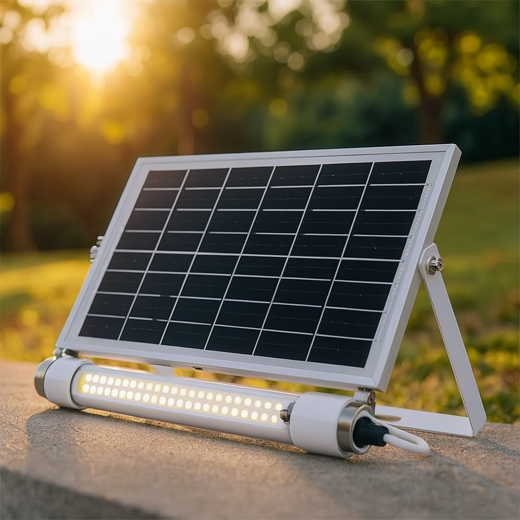 Lampa solara tip neon, Led 36W lumina rece cu panou solar, lungime Tub, 26 cm