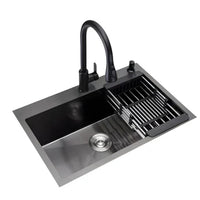 Chiuveta de Bucatarie Profesionala, Inox, 72x48x25 cm - imagine 4