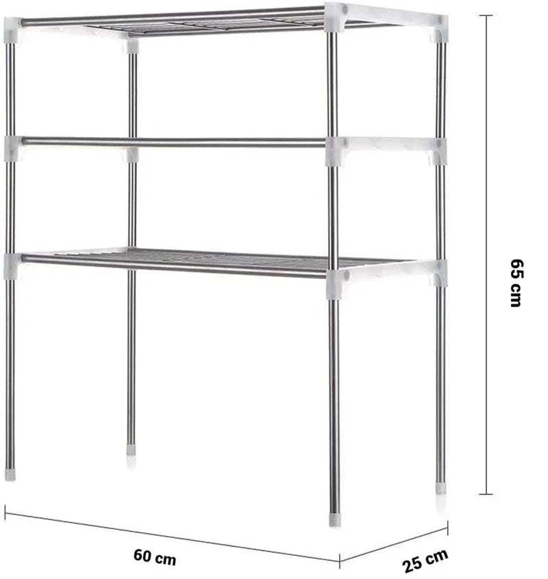 Etajera tip raft multifunctional pentru bucatarie sau baie 60x65x24cm