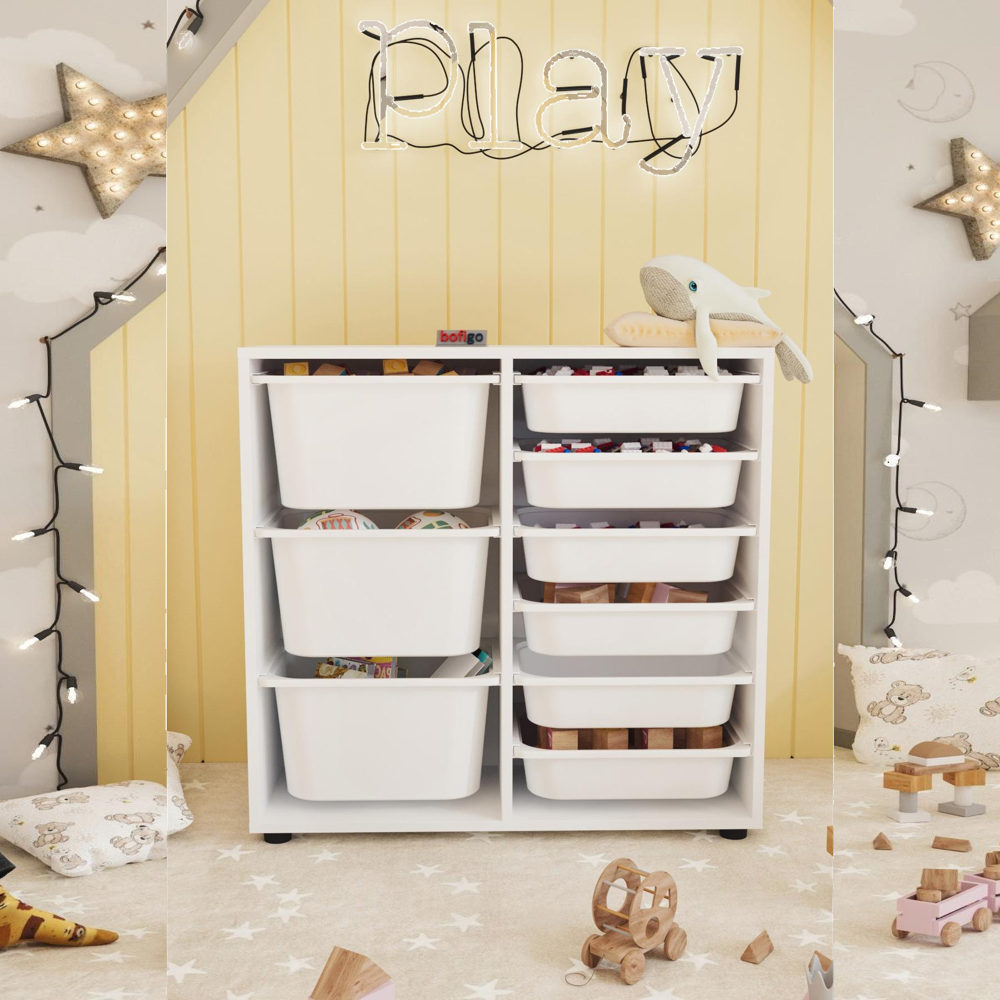 Dulap multifuncțional cu 9 coșuri, 3 nivele,  88,7 x 30 x 85,5 cm