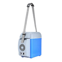 Frigider auto portabil, 12V, 7.5 l, Functie de racire si incalzire, Albastru/Alb - imagine 4