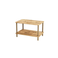 Masuta cafea moderna cu raft, design scandinav, 70x44x43 cm - imagine 6