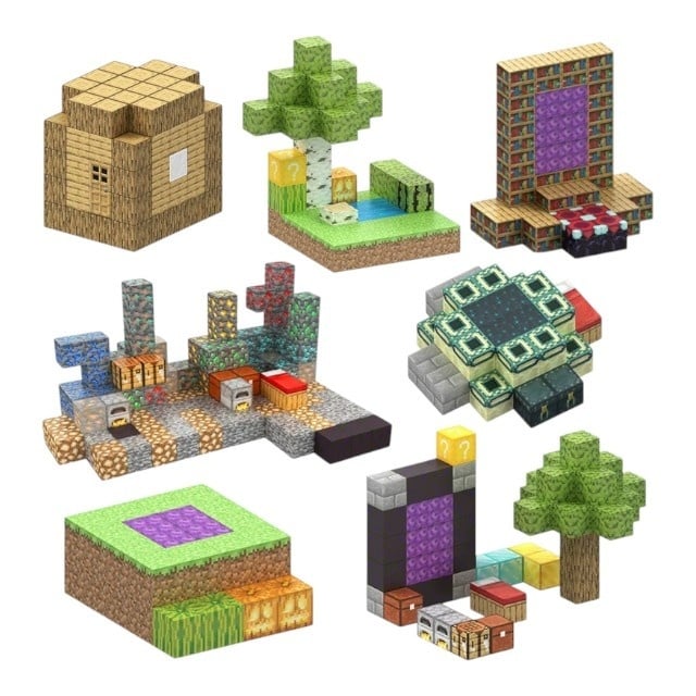 Blocuri magnetice de constructie 3D , 2.5 cm, 75 piese