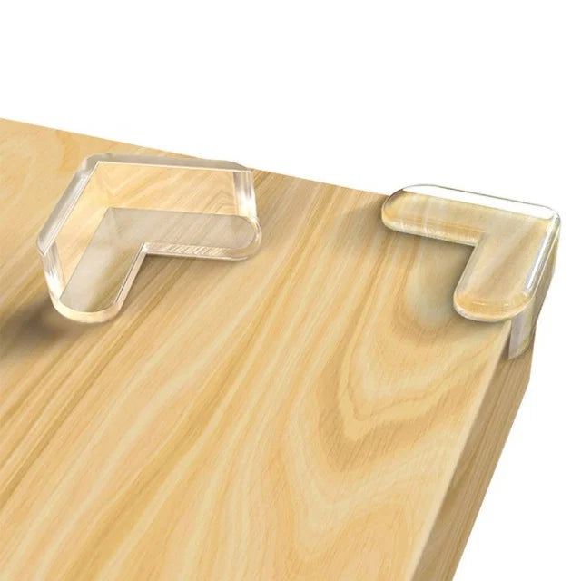 Set 4 Protectii Colturi Forma L Silicon Transparent 1.5x0.5x4.0 cm - detaliu produs
