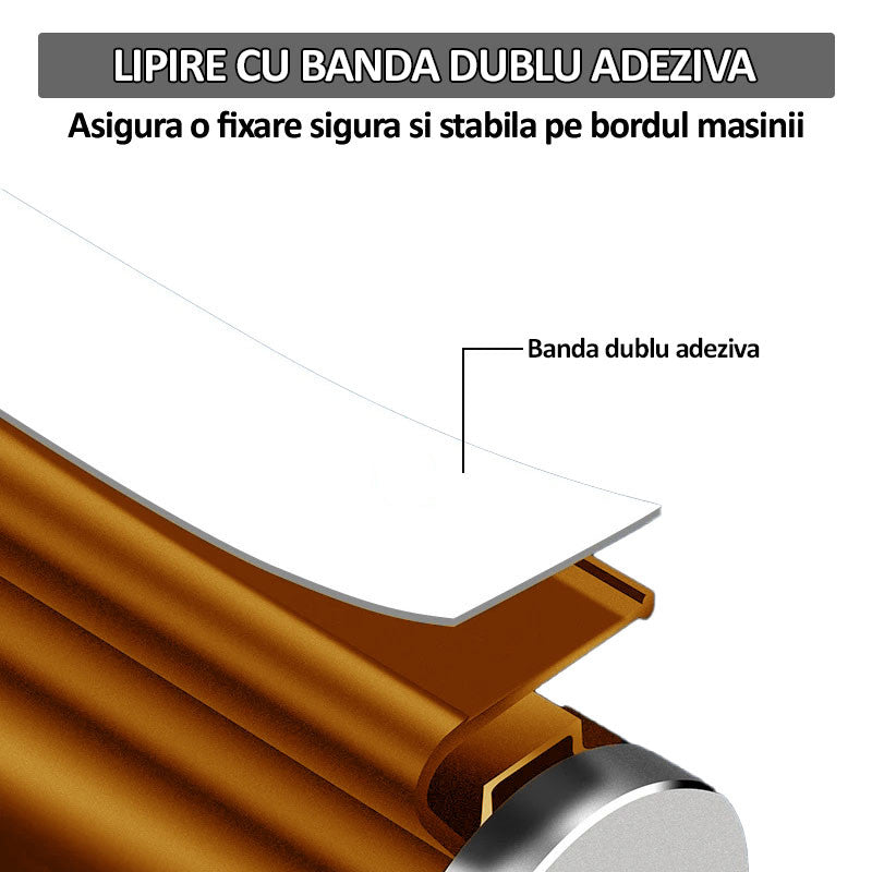 Suport numar de telefon pentru parcare auto, lipire cu banda dublu adeziva, ajustarea numerelor prin sistem de glisare