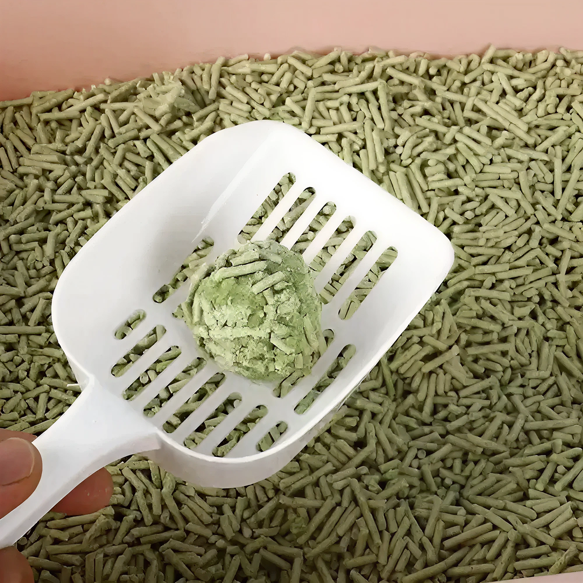 Litiera pentru pisici din tofu 6L, Formare rapida a bulgarilor, Absorbtie ridicata, Control eficient al mirosurilor