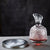 Decantor de vin rotativ de lux, din sticlă transparentă, set elegant pentru iubitorii de vin