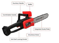 Drujba electrica cu lant 12 inch, cu 2 Acumulatori, 48V, Lithium, 4800rpm, 305mm - imagine 9
