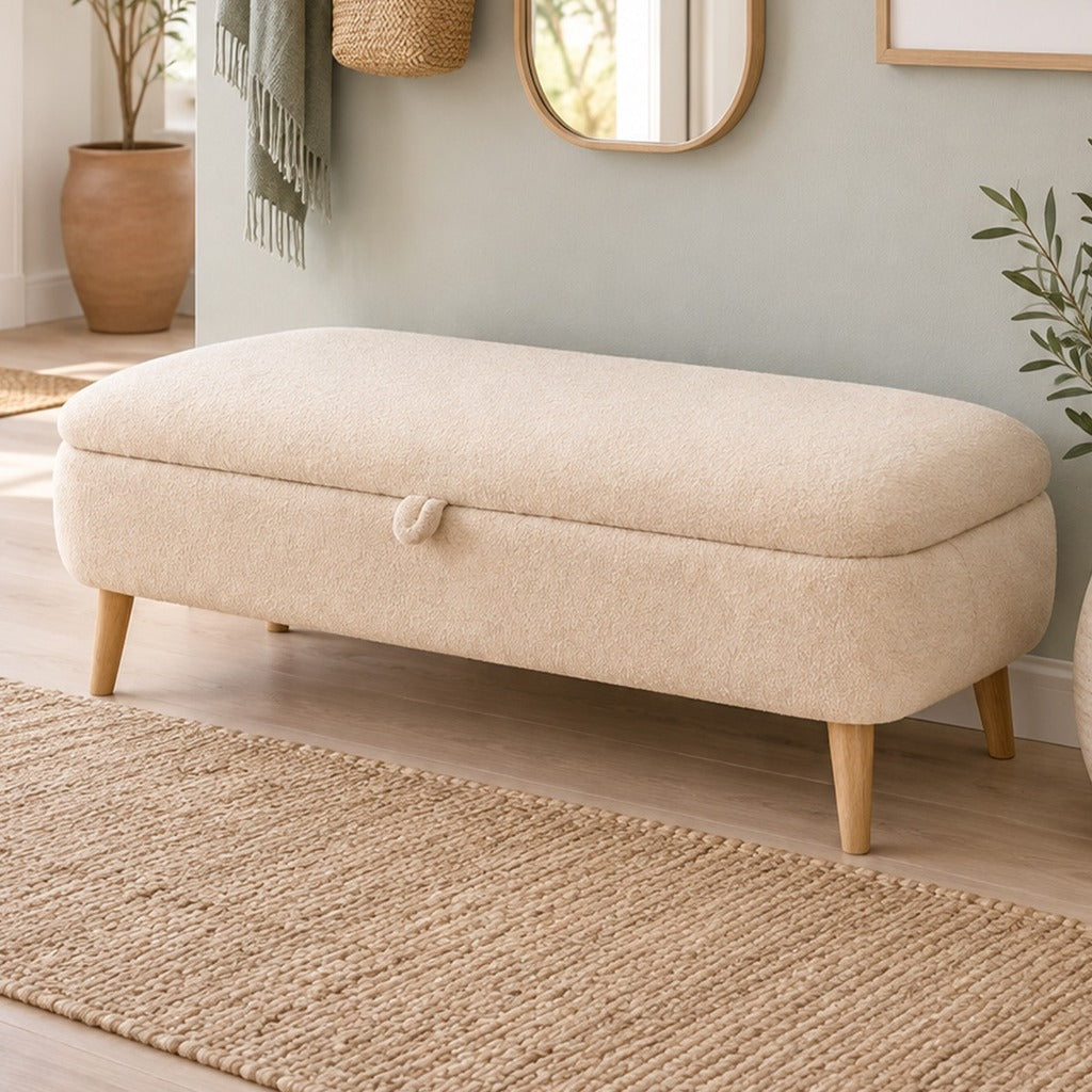 RENA OTTOMAN STORAGE BENCH (WITH STORAGE) - imagine principala
