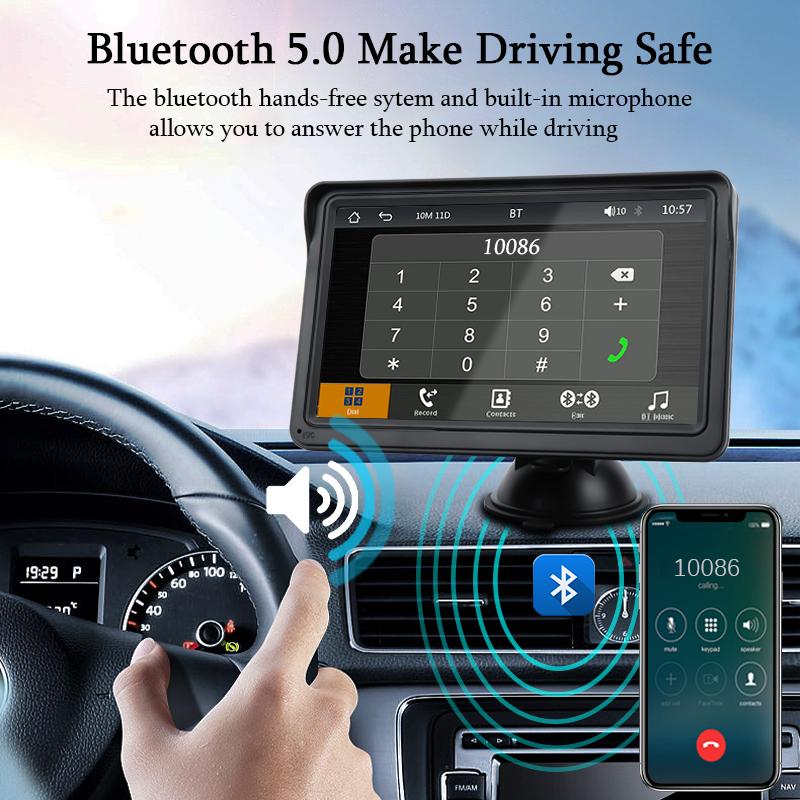 Navigatie auto cu display HD 7 inch, compatibil Carplay si Android Auto, B5300
