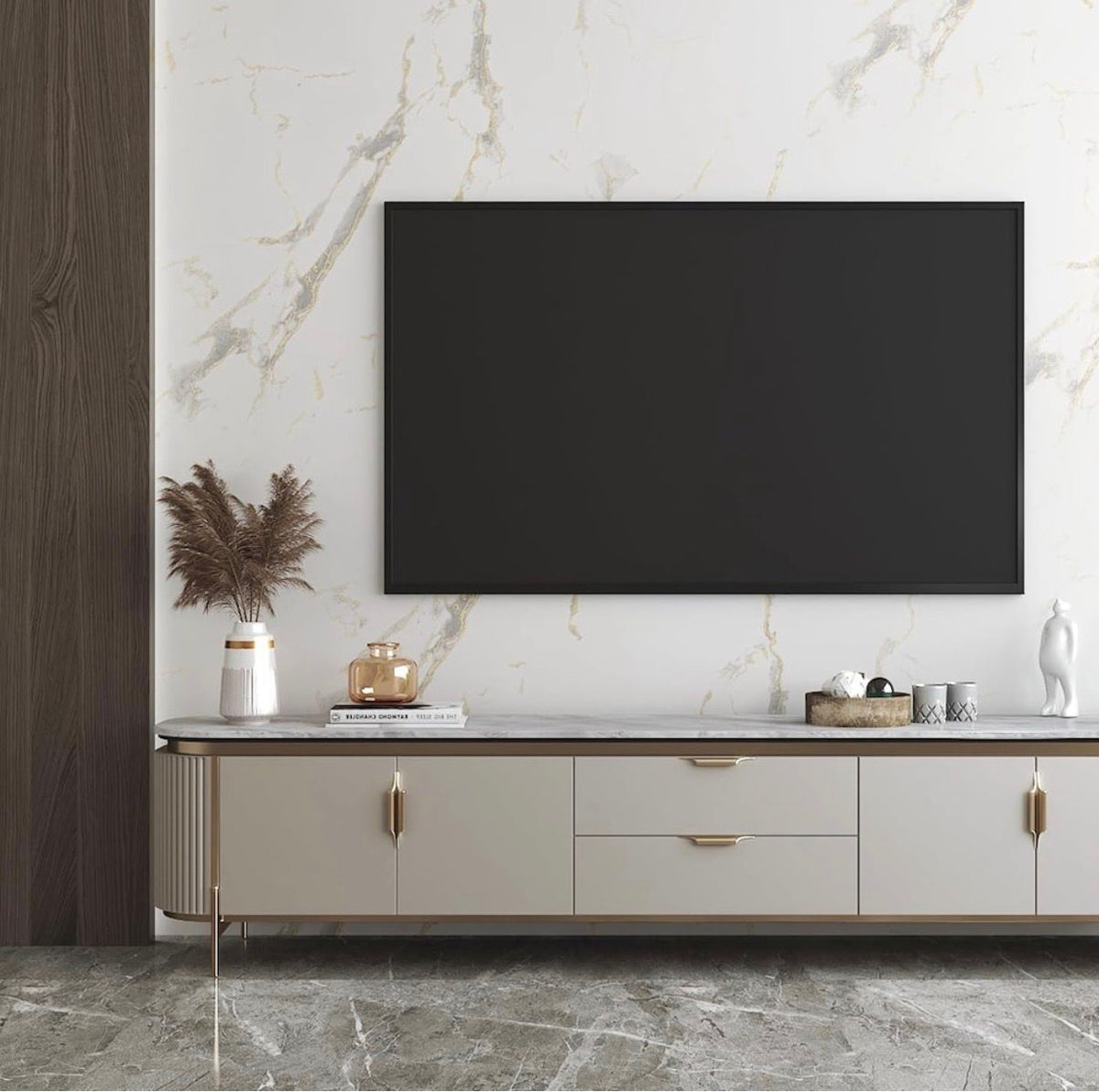 Folie imitatie marmura autoadeziva pentru bucatarie, baie, 60 x 300 cm