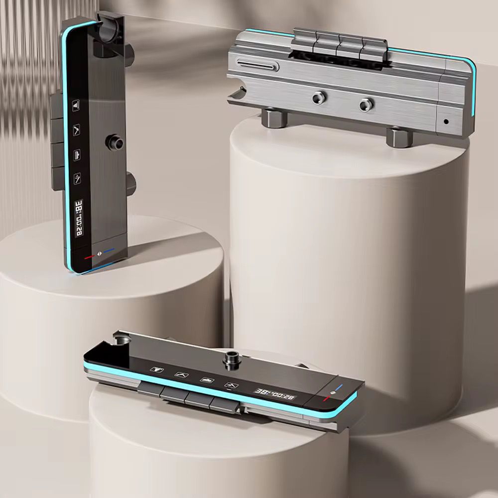 Set de Dus Cu Afisaj Digital Si Functie Termostatica, Afisaj Digital, Lumina LED Ambientala, 4 Moduri de Pulverizare