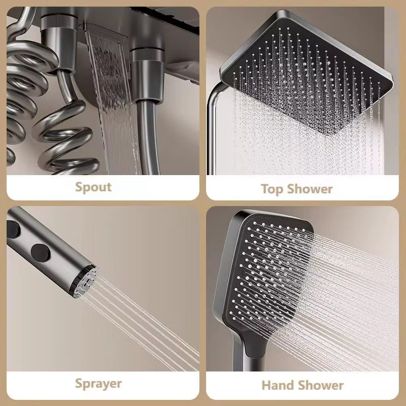 Set Dus Termostatic cu Afisaj Digital si Butoane Piano – Design Modern si Functii Avansate